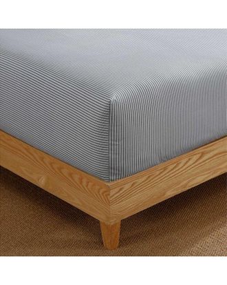 Tommy Hilfiger Highland Ticking Stripe Cotton Fitted Sheet