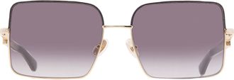 Ferragamo Blue Square Ladies Sunglasses SF302SLN 703 60