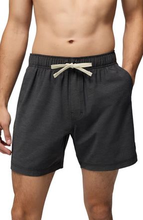 Prana Metric Swim Trunks in Black at Nordstrom, Size Large