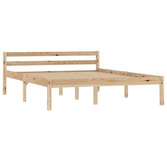 vidaXL Vidaxl - Estructura De Cama Sin Colch&oacute;n Madera Maciza De Pino 140x200 Cm