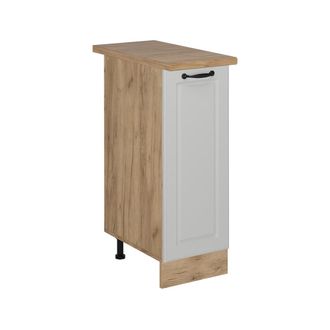 Vicco Armario De Farmacia R-line, Blanco Casa De Campo, 30 Cm, Et Roble