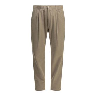 Herno Casual broek van wolmix - Heren - Broeken - Beige - Maat: XL Wol