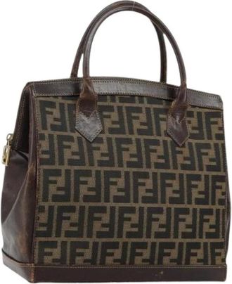 Fendi Pre-owned Handbags, female, Multicolor, Size: ONE SIZE Pre-owned Canvas Handbag