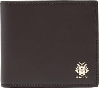 Bally Wallets & Cardholders, male, Brown, ONE SIZE, Chocolate Brown Leather Bi-Fold Wallet