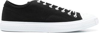 Acne Studios low-top lace-up sneakers - men - Organic Cotton/Cotton/Rubber - 41 - Black
