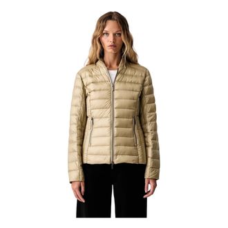 A|X Armani Exchange Donsjack Slim Fit in Lichtgewicht Nylon - Dames - Gewatteerde jassen - Beige - M - Nylon - Jassen