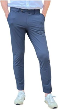 Roberto Ricci Design Slim-fit Broek - Heren - Slim Fit Broeken - Blauw - 2XL - Broeken