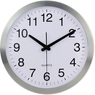 OEM Reloj De Pared Silencioso De Aluminio De 25 Cm Con Control Remoto Para Sala De Estar, Cocina, Oficina O Dormitorio
