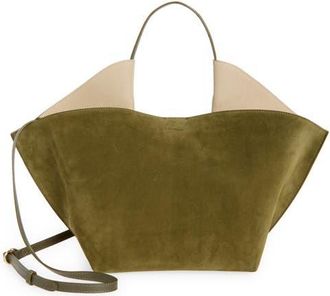 Ree Projects Medium Ann Suede Tote in Khaki at Nordstrom