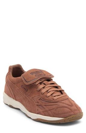 Puma King Indoor Clean Soccer Sneaker in Brown Mushroom at Nordstrom Rack, Size 11.5