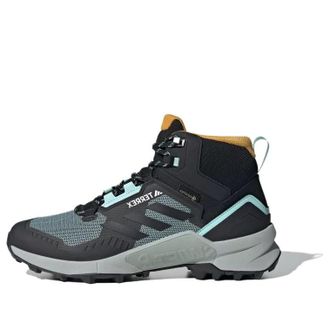 adidas Terrex Swift R3 Mid Gore-Tex Black Aqua Yellow IE6908