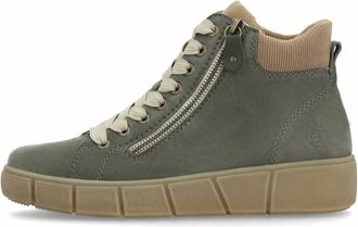 Remonte Enkelsneaker - Dames - Schoenen - Groen - Maat: 37 EU Su&egrave;de