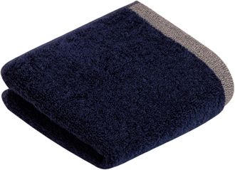 Bugatti Gästehandtücher »Prato« Uni Farben, mit melierter Optik im Saum