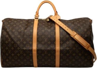 Louis Vuitton Pre-owned Keepall Bandouliere 60 - unisex - Vintage Weekendtas - Bruin - ONE Size - Leer - Vintage