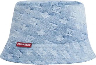 Dsquared2 D2 Monogram Bucket Hat Size: OS, colour: BLUE
