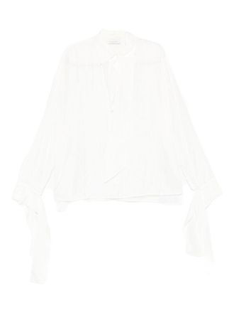 Lanvin Silk Blouse with Tie Neck