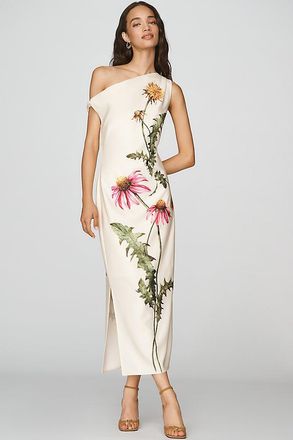 endless rose One-Shoulder Midi Dress