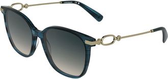 Longchamp LO805S 407 Womens Sunglasses Blue Size 55