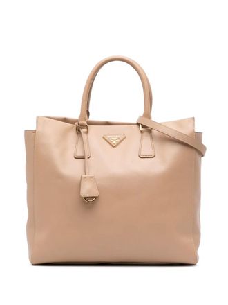 Prada 2000-2025 Saffiano Lux tas - Bruin
