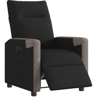 vidaXL Vidaxl - Sill&oacute;n Reclinable El&eacute;ctrico De Tela Negro