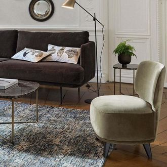 AM.PM Fauteuil L fluweel Odalie, design E. Gallina