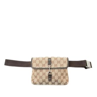 Gucci Pre-owned Canvas Belt Bag - Dames - Pre-owned - Beige - Maat: ONE Size