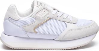 Tommy Hilfiger Schoenen, Dames, Wit, 41 EU, Leer, Essential Elevated Runner