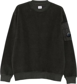 C.P. Company Lens Crewneck Sweatshirt - Heren - Sweatshirts - Groen - XL - Katoen - Hoodies & sweatvesten