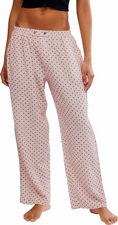 Free People Be Mine Pant In Pink Combo