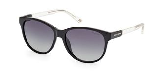 Skechers SE6296 Polarized 01D Womens Sunglasses Black Size 55