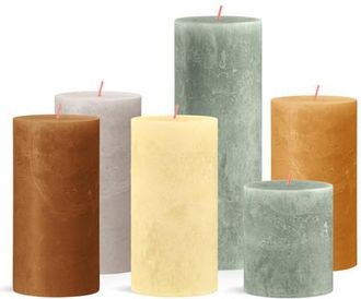 Bolsius kaars Rustiek Nordic Ambiance (set van 6)