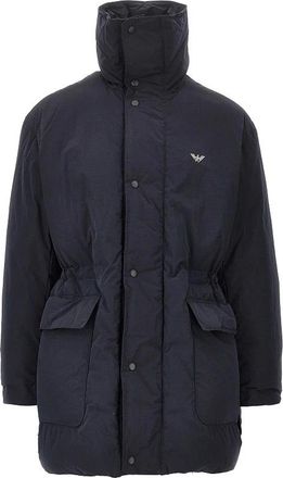 Emporio Armani Parka imbottita in misto cotone - - Jackets - Uomo - Blu - L