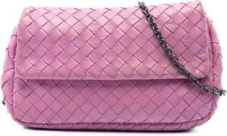 Bottega Veneta Borsa a tracolla Pre-owned in tessuto - - Pre-owned - Donna - Rosa - ONE SIZE