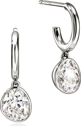John Hardy JH Lovestruck Hoop Earrings, Sterling Silver, Lab-Grown Diamonds, 1.5TCW at Nordstrom