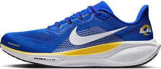 Nike Los Angeles Rams Pegasus 41 Nike Mens NFL Road Running Shoes in Blue | IB3199-400