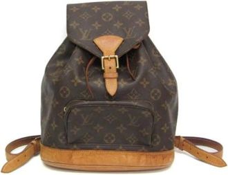 Louis Vuitton Pre-owned Backpacks, female, Brown, Size: ONE SIZE Pre-owned Vintage Canvas Backpack