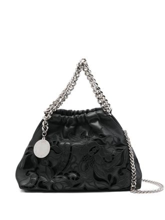 Stella McCartney floral-embellishment tote bag - women - Polyester/Polyamide/Polyurethane - OS - Black