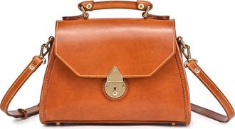 OLD TREND Laurel Genuine Leather Classic Everyday Satchel in Caramel at Nordstrom
