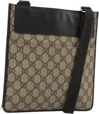 Gucci Pre-owned Cross Body Bags, female, Beige, Size: ONE SIZE Pre-owned Vintage Shoulder Bag