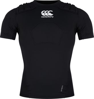 Canterbury Of New Zealand Unisex Adult Pro Logo Protection Vest (Black/White/Silver) - Size Large