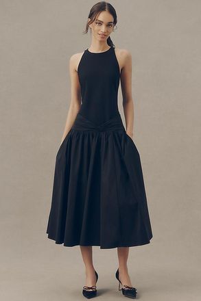 BHLDN Drop-Waist Maxi Dress