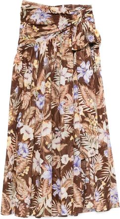 Zimmermann Gonna lunga Coco con fiocco - Marrone