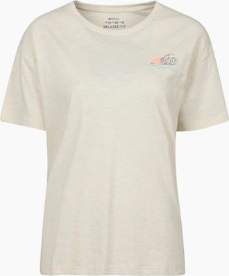 Mountain Warehouse Womens Mountain Warehouse Womens/Ladies Sea Circle Relaxed Fit T-Shirt - Cream - Size: 10