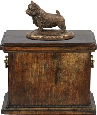 OEM Norwich Terrier - Urna Para Cenizas De Perro, Urna Con Estatuilla, Urna Elegante De Estilo Cl&aacute;sico De Art-dog