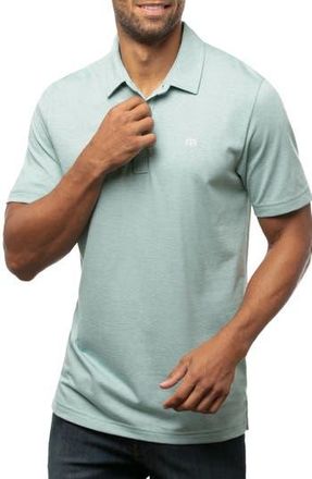 Travis Mathew The Zinna Slub Piqu&eacute; Polo in Heather Beryl Green at Nordstrom Rack, Size Xxx-Large