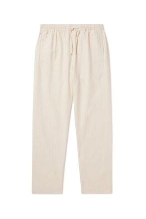 Kardo Roy Straight-Leg Cotton-Khadi Drawstring Trousers