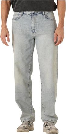 Woodbird Jeans, Heren, Blauw, W36 L34, Denim, Dawn Straight Leg Jeans voor Heren