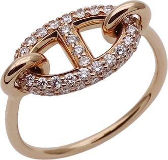 Herm&egrave;s Pink Gold Pink Gold (18K) Band Ring (Pre-Owned)