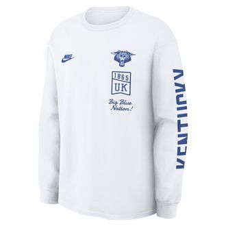 Nike Kentucky Legacy Nike Mens College Long-Sleeve T-Shirt in White | 04T910AUKV-4MX
