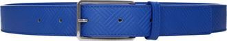 Bottega Veneta Herrens G&uuml;rtel Blau/Kobaltleder
